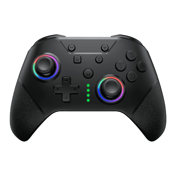 Mando ENV Spartan Elite 1VENV9440 Rgb/joystick 3D de Alta Precision Compatible Switch PC Conexion BT Color Black