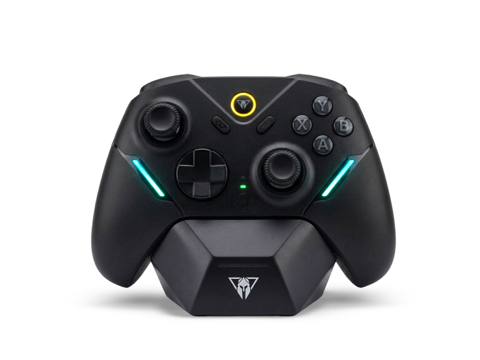Mando ENV Spartan PRO 1VENV9438 RGB / Joystick 3D de Alta Precision/ Compatible Switch Android IOS PC Conexion Bt/wireless/cable Usb-c Color Black