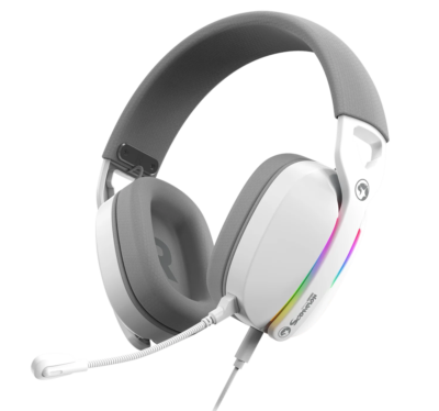 Headset Gaming Marvo Scorpion HG9086 Conexión USB Desmontable Color White RGB