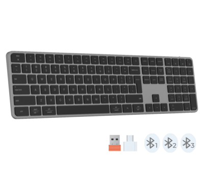 Teclado Meetion Ikey K230 Conexión Bt-wireless Color Black