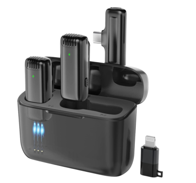 Micrófono Nitron Corbata Alcance Transmisión 20M Compatible Tablets/laptops/android Conexión Tipo-c/wireless 18-02-046