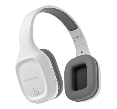 Headset Sonigear Airphone 5 Recargable Hasta 20HORAS Conexion BT5.4 Color White/grey