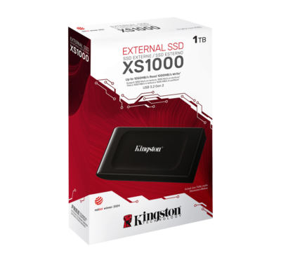 SSD Externo Kingston XS1000 1TB 1050MBS Conexion Tipo C a USB Color Black