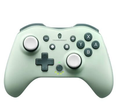 Palanca Thunderobot G40 Vibracion Conexion USB Compatible PC Switch Color Green