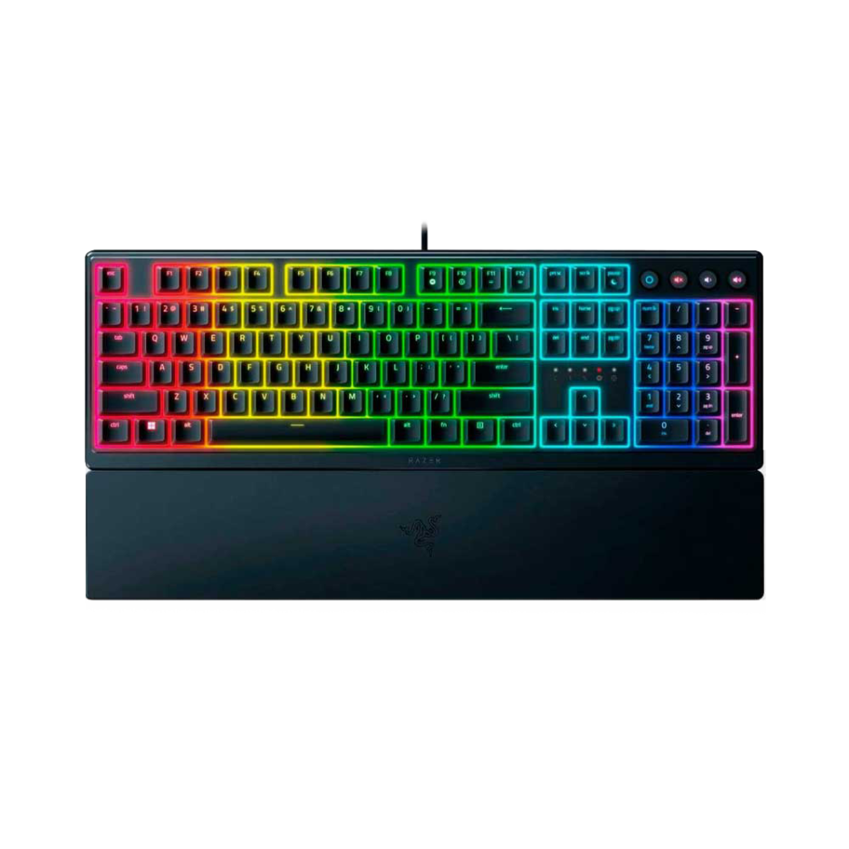 Teclado Membrana Razer Ornata V3 X LOW Profile Teclas Multimedia Dedicadas Retroiluminada Tecnologia Razer Chroma RGB Conexion USB Color Black