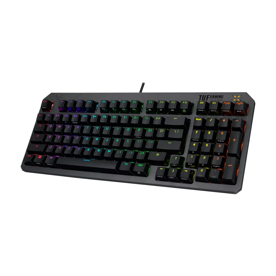 Teclado Asus TUF K3 GEN II 100% RGB Switch RED Conexion USB Color Black