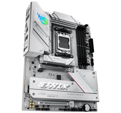 Mainboard Asus ROG Strix B850-A Gaming Wifi AM5 4*DDR5(MAX 256GB) 4*M.2 2*SATA 1*HDMI 1*DP 2*USB 2.0 4*USB3.2 5GBPS 2*USB-A 10GBPS 1RJ45 2.5GB WIFI7 BT5.4 Color White