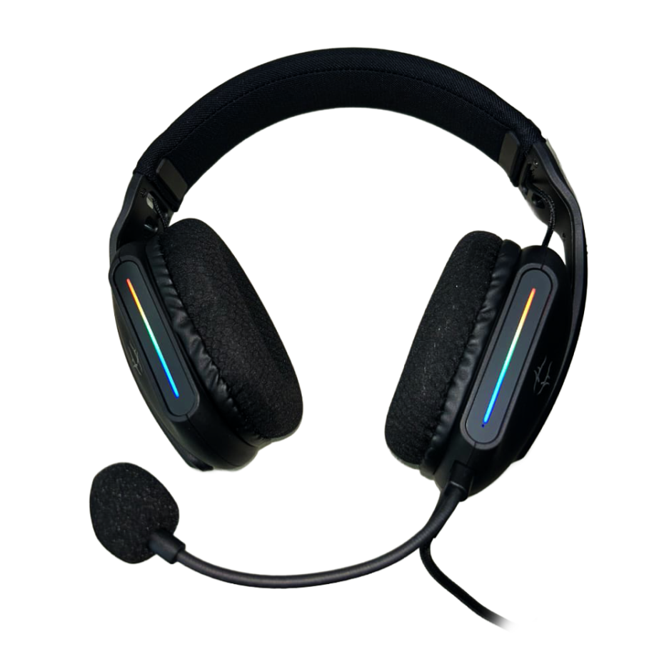 Audifonos Gaming HD-566EG Rainbow Stereo Conexión USB*3.5MM Color Black